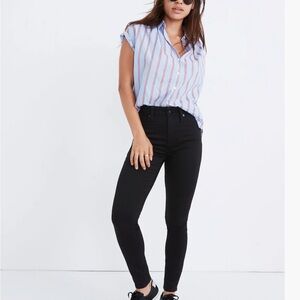 Madewell Women's Curvy High-Rise Skinny Jeans in black